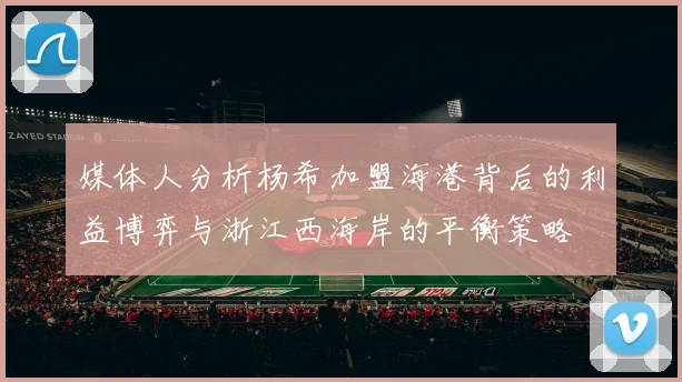 媒体人分析杨希加盟海港背后的利益博弈与浙江西海岸的平衡策略